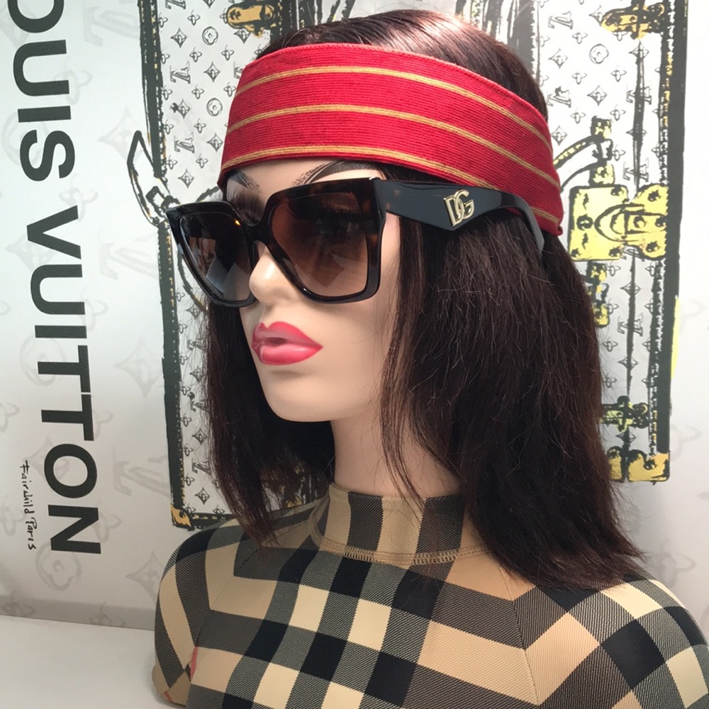 New Authentic Dolce & Gabbana DG4438 4536 Havana Square Sunglasses